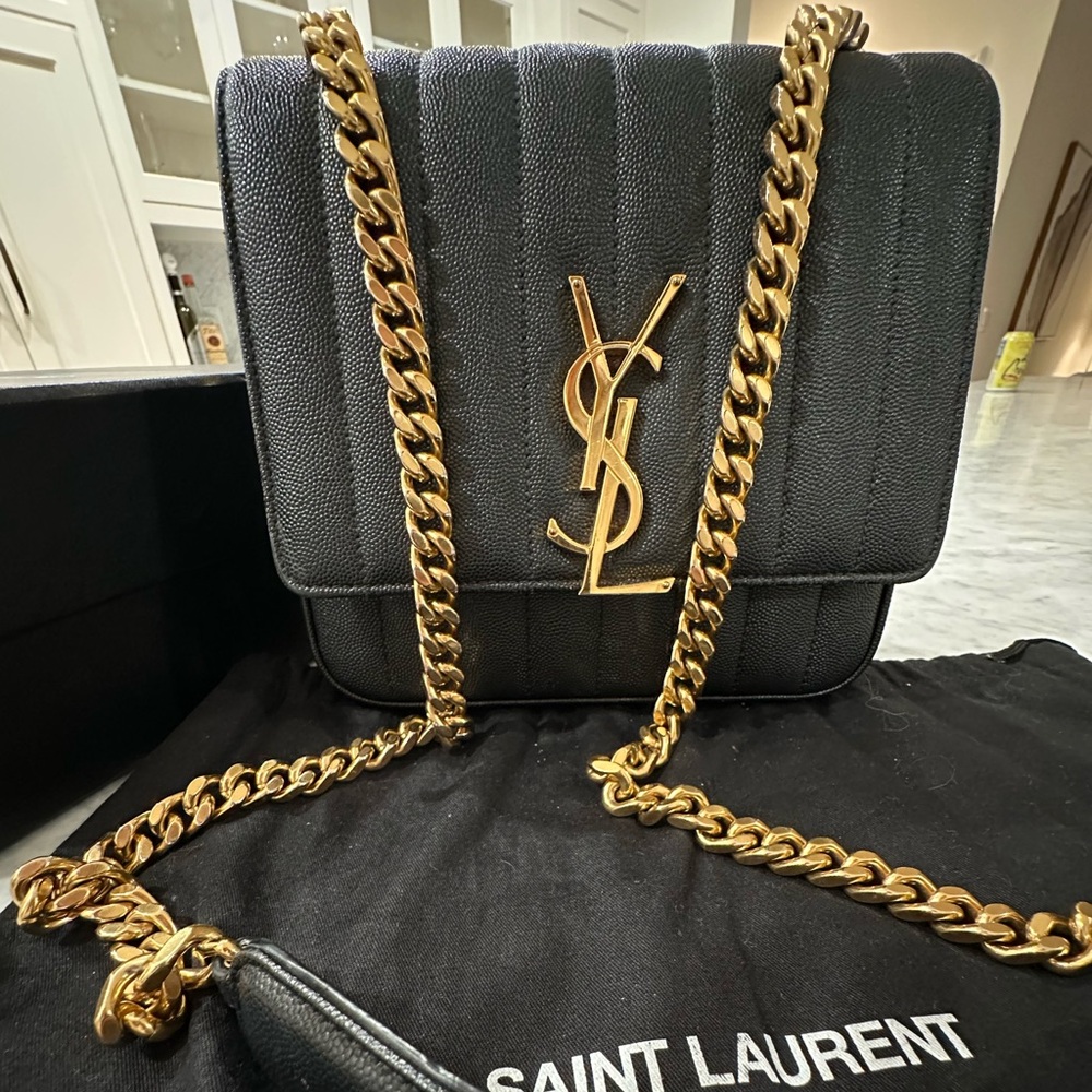 YSL Black Crossbody Purse